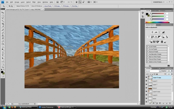 Creation of Bridge-Van Gogh: Step 7